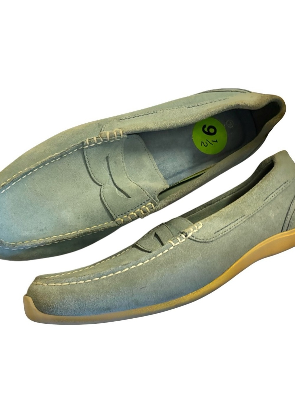 Rockport Men's dusty blue Suede Penny Loafers